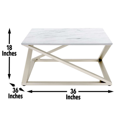 Zurich - Table With Faux Marble Top