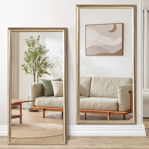 Full-Body Floor Mirror With Frame