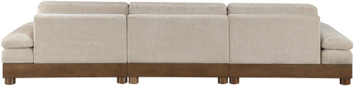 Turin - Chenille Fabric Upholstered Modular Sectional - Taupe