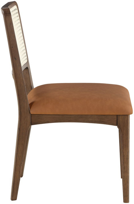 Atrium - Upholstered Seat Dining Chair With Brushed Brown Base (Set of 2)