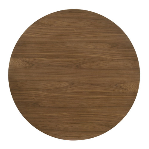 Delmon - Round Dining Table - Dark Walnut