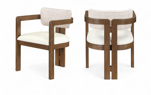 Ravina - Upholstered Dining Chair With Stained Brown Base (Set of 2)