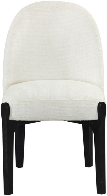 Torino - Upholstered Dining Chair With Brushed Black Base (Set of 2)