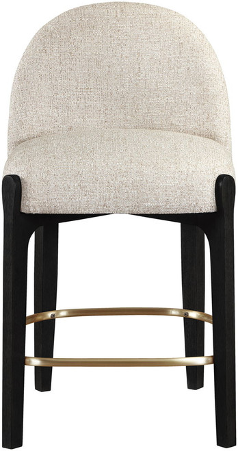 Torino - Counter Stool With Brushed Black Base