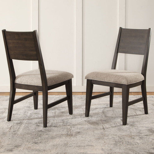Norvell - Side Chair (Set of 2) - Gray / Brown