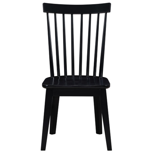 Vaughn - Shaker Spindle Dining Chair (Set of 2) - Black