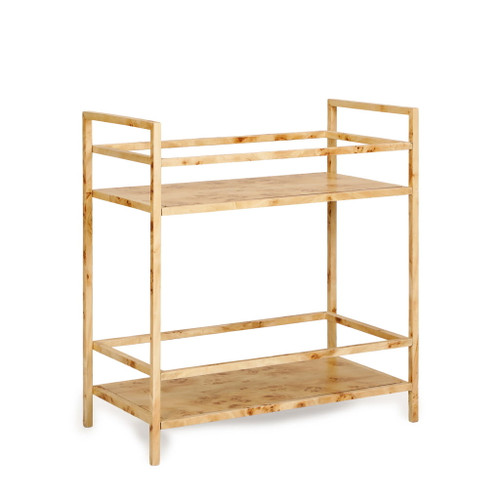 Destin - Burl Designer Bar Cart - Natural