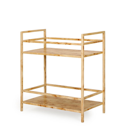 Destin - Burl Designer Bar Cart - Natural