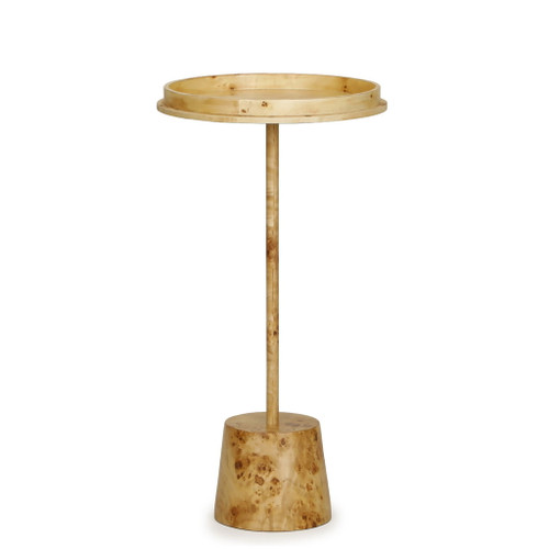 Destin - Burl Designer Side Table - Natural