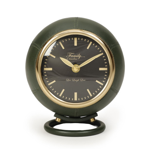 Draper - Designer Standing Accent Clock - Dark Green