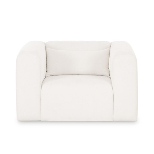 Tarra - Chenille Armchair - Cream