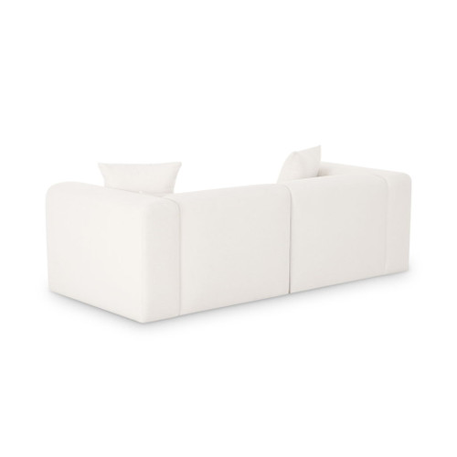 Tarra - Chenille Modular Loveseat - Cream