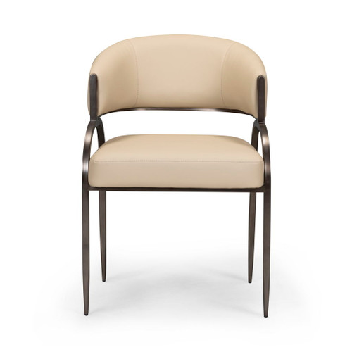 Tatum - Performance Vegan Leather Dining Chair - Taupe