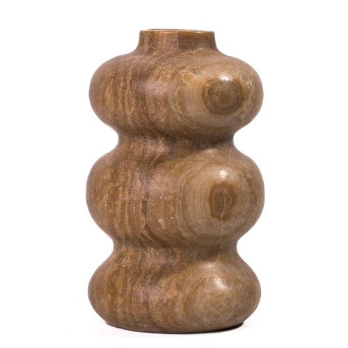 Marble Swell Vase - Dark Onyx