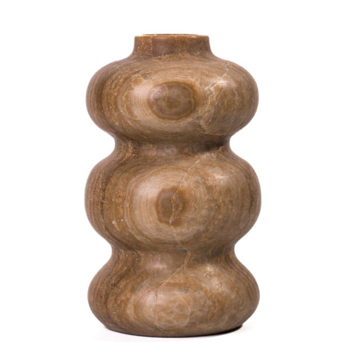 Marble Swell Vase - Dark Onyx