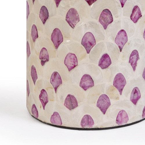 Merlot - Capiz Shell Table Lamp - Pink