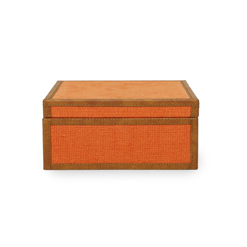 Acre - Cotton Jute Jewelry Box - Orange