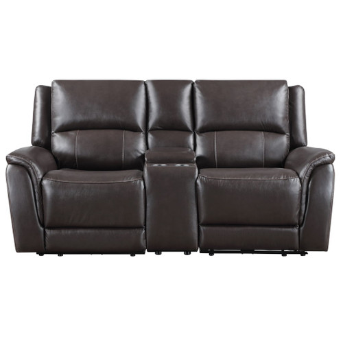 Alexandria - Power Reclining Console Loveseat