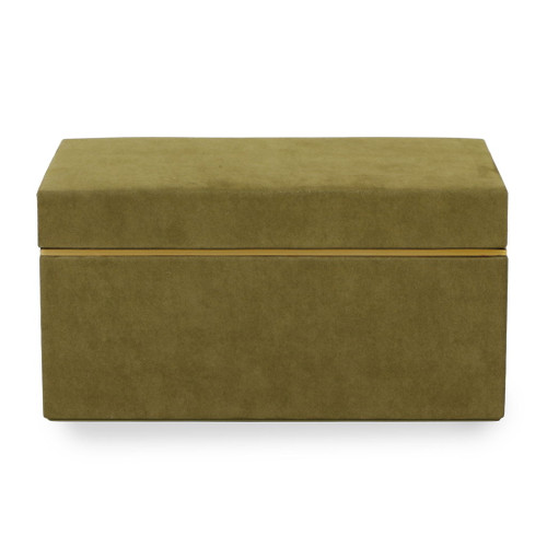 Pisa - Vegan Suede Contract-Grade Storage Box - Green