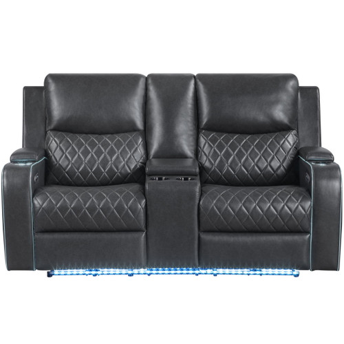 Luna - Power Console Loveseat
