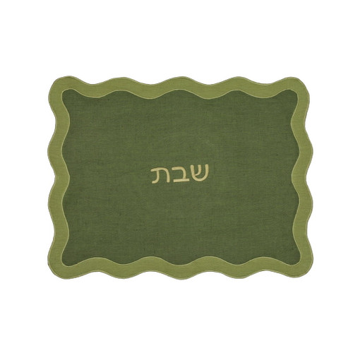 Organic Cotton / Linen Wavy Challah Cover