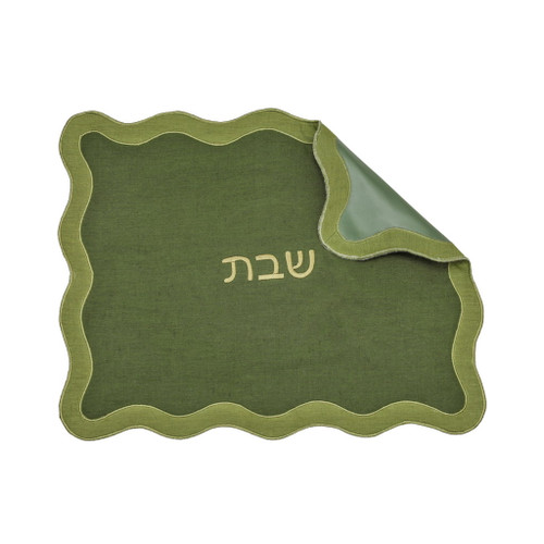 Organic Cotton / Linen Wavy Challah Cover