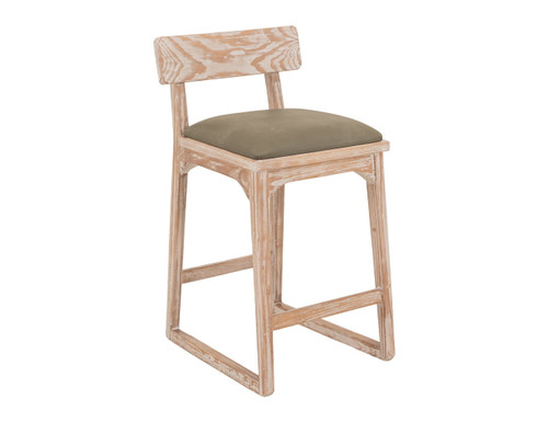 Balam - 30" Upholstered Barstool (Set of 2) - Light Brown