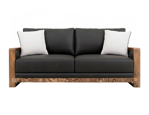 Ancora - Loveseat - Dark Gray / Light Brown