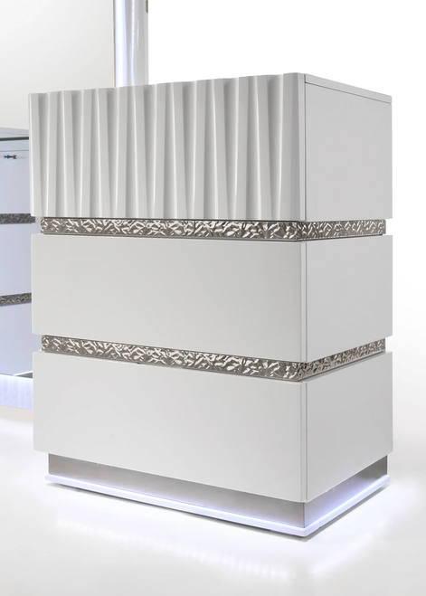 Lisbon White Modern Vanity Set