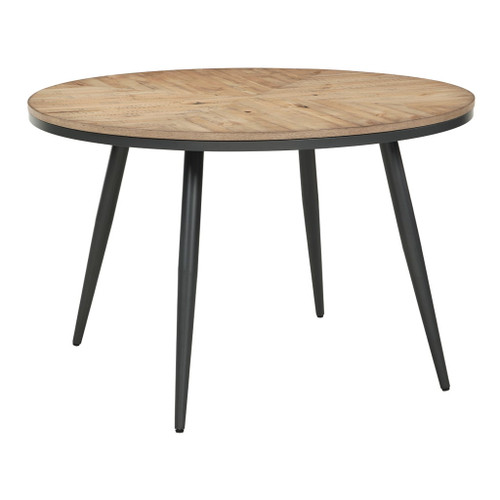 Canton - 5 Piece Dining Room Set (Table & 4 Side Chairs) - Black / Light Brown