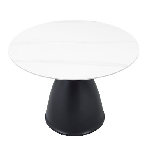 Thea - Dining Table - Black / White