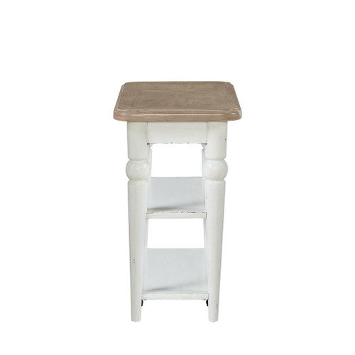 Turnberry Park - Chairside Table - Washed White