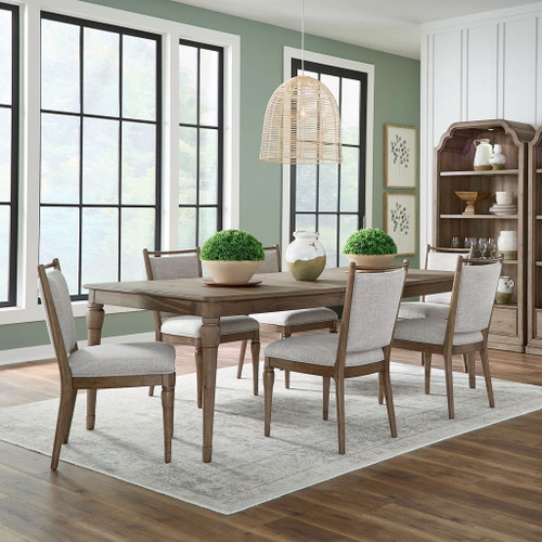 Hickory Grove - Rectangular Table Set With Upholstered Chairs