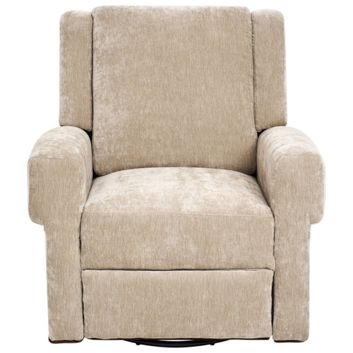 Manual Recliner Chair With Swivel Rocker Function, Dual Recline Angles