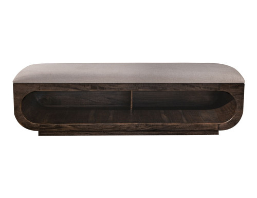 Balam - Wooden Bench With Cushioned Seat