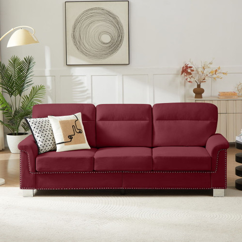 3 Seater Elegant Stationary Sofa