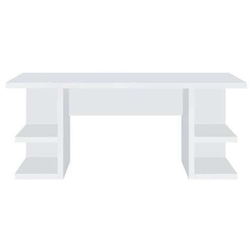 Alice - 4-Shelf Engineered Wood Writing Desk - White