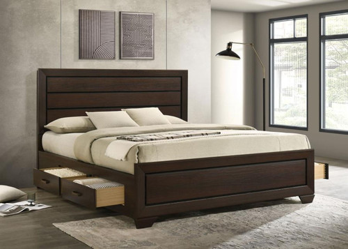 Kauffman - Wood Storage Panel Bed