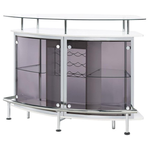 Gideon - Curved Glass Top Home Cabinet