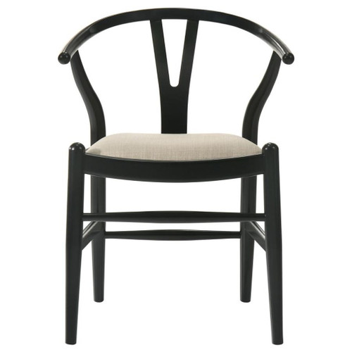 Crestmont - Wood Wishbone Dining Side Chair (Set of 2) - Black