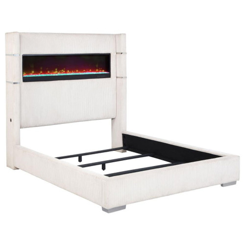 Tisdall - Upholstered Fireplace Bed