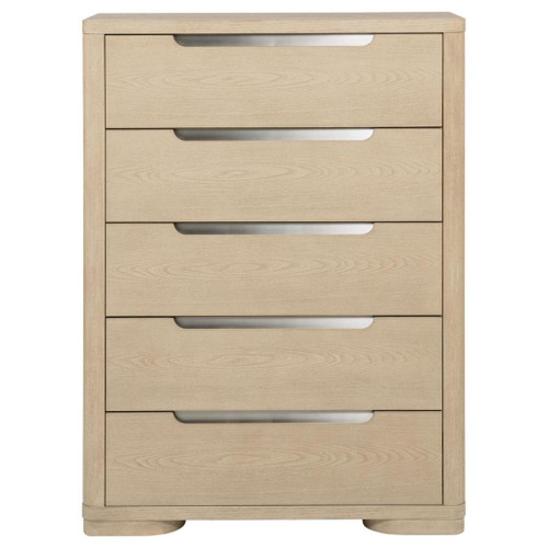Ladera - 5-Drawer Bedroom Chest Of Drawers - Light Elm