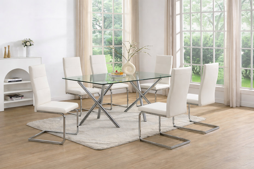 Starlight Modern 7PC Dining Set D201 by Happy Homes