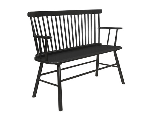 Jerimiah - Spindleback Bench - Black