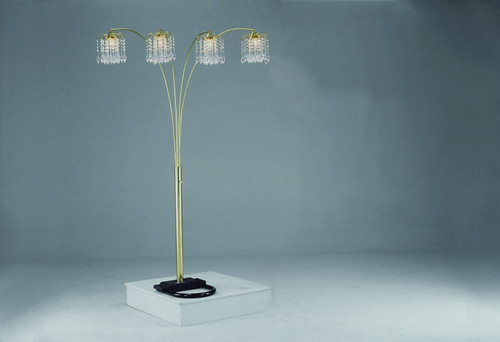 Rain Drop - Arc Lamp - Gold