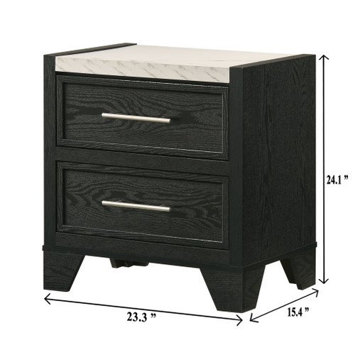 Lamar - Nightstand - Black