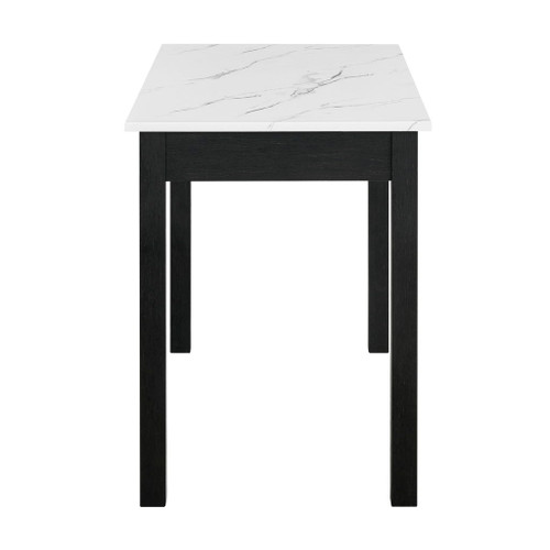 Rylee - Faux Marble Desk - Black / White