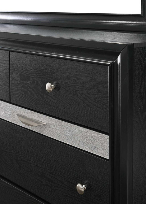 Regata - Dresser - Black / Silver