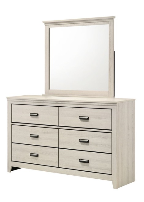 Carter - Dresser & Mirror - White