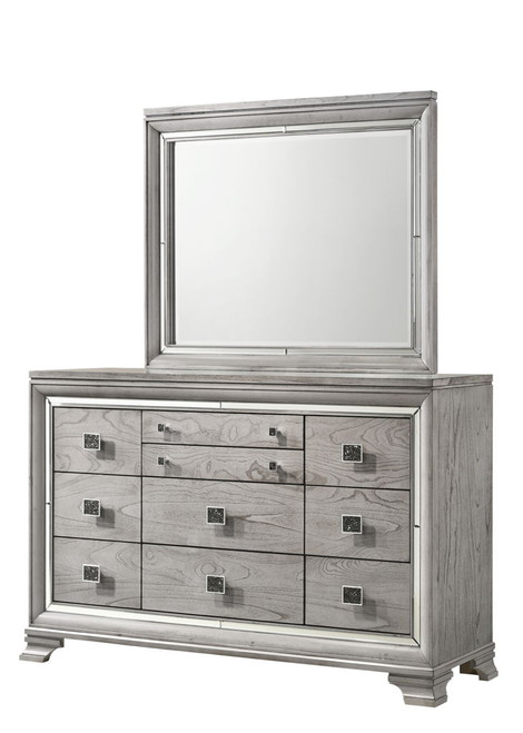 Vail - Dresser & Mirror - Gray